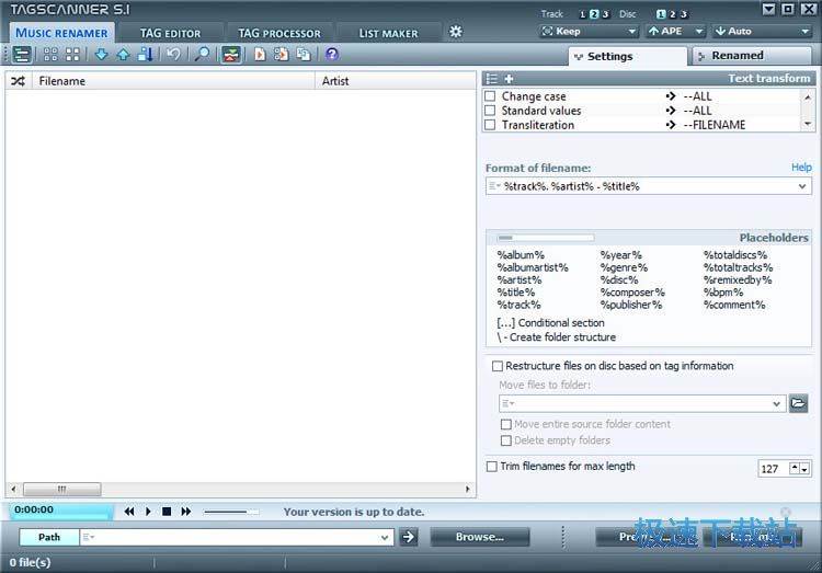 MP3��(bi��o)����Ϣ�޸Ĺ������d_TagScanner 6.0.33 �ٷ��汾