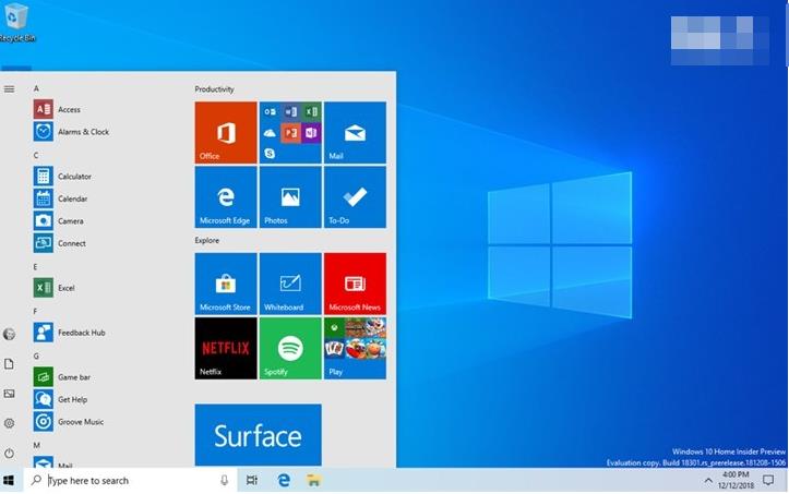 ΢ܛWindows 10 19H1�����A�[��18362����