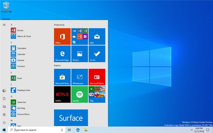 ΢ܛWindows 10 20H1���S�A(y��)�[��18860����
