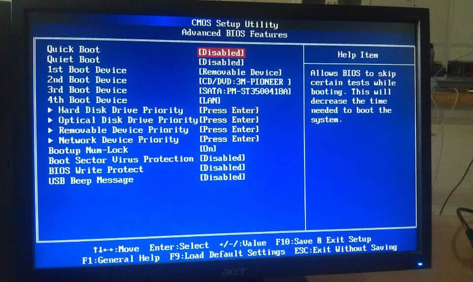 acer BIOS�O�ý���