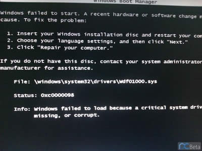 windows7ϵ�y(t��ng)���dԔ��windows boot manager���F(xi��n)���}�Ľ�Q����
