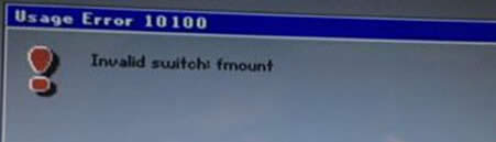 ���bwin7��Ş��ϵ�y(t��ng)ʧ������X��ʾ��invalid switch fmount����